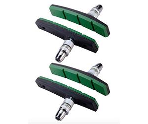 BBB BBS-04 Lot de 2 Paires de Patins de Frein VeeStop pour vélo M Vert