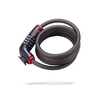 BBB Câble antivol Codelock 1800 15 x 1500 mm Argenté / Noir / Rouge