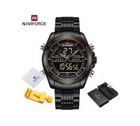 (BBB BOX) Montre de sport numérique de luxe pour hommes, en acier, étanche, chronographe, horloge, mode,