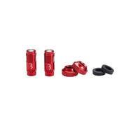 BBB BTI-165 Capuchon de valve de vélo compatible avec valves Presta, gonflage d'air, gestion de la pression d'air confortable, pas besoin d'adaptateur dédié, rouge