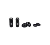 BBB BTI-165 Capuchon de valve de vélo compatible avec valves Presta, gonflage d'air, gestion de la pression d'air confortable, pas besoin d'adaptateur dédié, noir