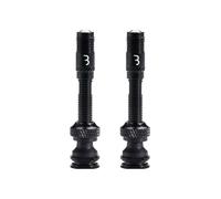 BBB Valves tubeless Corecap AL BTI-166 - 2 unités - Presta - 40 mm Argenté/Noir