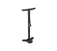 BBB Cycling AirSteel BFP-27 Pompe à air pour vélo | Pompe à Pied avec manomètre | Pompe à Main avec DualHead 3.0 pour Presta Dunlop et Schrader | Noir