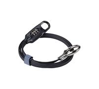 BBB Cycling Antivol à Câble avec Code pour Vélos de Route, VTT et Urbains Extérieur Résistant à l'Eau Petit LoopSafe BBL-55 120 cm Noir