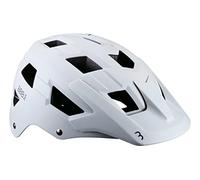 BBB soutien-gorge-54 Casque de vélo Nanga VTT pour Homme et Femme-Grande visière-Support d'appareil Photo-Blanc Mat BHE-54 Mixte Adulte, Taille L (58-61 cm)