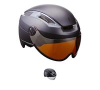 BBB Cycling BHE-56F Indra Speed 45 Casque de vélo Unisexe pour Adulte | Urban + E-Bike | Casque intégral Super léger et réglable | Système Venturi M, Noir Mat/fumé, M (55-58 cm)