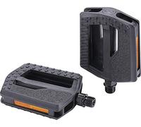 BBB Cycling EasyBase 2.0 Pédales de Ville | Pédale Plate Grande Plate-Forme pour Vélos Urbains avec Surface Antidérapante | Noir | BPD-48