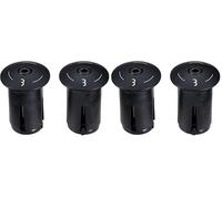 BBB Cycling Embouts de Guidon - ScrewOn Alu - Construction en Aluminium Durable - Bouchons Réutilisables pour Vélo - Accessoires Cyclisme - BHT-97 - Noir (Lot de 2)