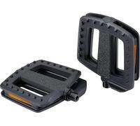 BBB Cycling ErgoBase BPD-47 Pédales de vélo ergonomiques à Grande Plateforme pour vélo Urbain, Cargo et vélos électriques Noir