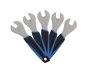 BBB Cycling Jeu De Clés À Cônes pour Vélos (Tailles 13/14/15/16/17), Noir/Bleu, Taille Unique Coneset BTL-25S