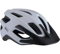 BBB Cycling Kite 2.0 BHE-29B Casque de vélo Adulte pour Homme et Femme | Casque de VTT avec visière Amovible et Support d'éclairage | Blanc Mat