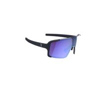 BBB Cycling Lunettes de cyclisme pour homme et femme Protection UV 100% pour vélo de gravier Vélo de route et VTT Noir brillant Blue Chester FLUX BSG-74