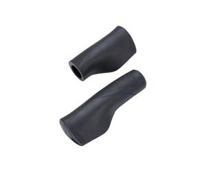 BBB Cycling Mamba Handlebar Grips - Dual Density Kraton Rubber - Cycling Grips with Non-Slip Design - 130mm Black - BHG-100
