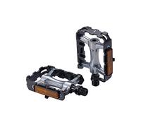 BBB Cycling Pédales Plates Classiques 9/16" en Aluminium CrMo, roulements durables, antidérapantes, pour vélos urbains Classic Ride BPD-17