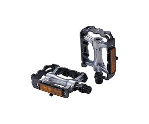 BBB Cycling Pédales Plates Classiques 9/16" en Aluminium CrMo, roulements durables, antidérapantes, pour vélos urbains Classic Ride BPD-17