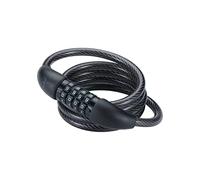 BBB Cycling QuickCode Cable Antivol avec Code | Pour Vélos de Route, VTT et Vélos Urbains | Longueur 120cm | BBL-66, Black