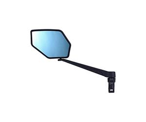 BBB Cycling Rétroviseur de vélo unisexe E-View avec système de fixation réglable pour guidon de vélo avec revêtement anti-éblouissement certifié gauche et droit, noir, taille unique