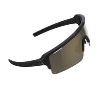 BBB Cycling Fuse BSG-65 Lunettes de Cyclisme avec 3 Verres Semi-Plats interchangeables Cadre incassable Protection UV pour vélo Homme Femme Noir Mat Taille Unique