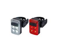 BBB Ensemble de lumières de vélo Rechargeables par USB I Feu Avant et arrière LED I Sangle Flexible I Lumières de visibilité pour vélo I BLS-237