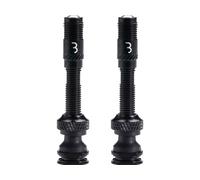 BBB Valves tubeless Corecap AL BTI-166 - 2 unités - Presta - 40 mm Argenté/Noir
