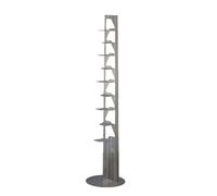 BBB ITALIA bibliothèque sur pied NEANDERTHAL H 192 cm (Acier brut mat - Acier)