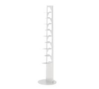 BBB ITALIA bibliothèque sur pied NEANDERTHAL H 192 cm (Blanc gaufré mat - Acier)