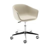 BBB ITALIA fauteuil à roulettes LUCREZIA avec 5 rayons, vérin a gaz et méchanism syncrone (Cat. G1 - Tissu et aluminium)