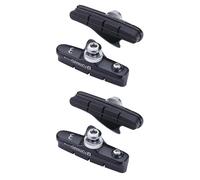 BBB Patins de frein pour jante Roadstop – Jeu complet compatible Shimano/SRAM, 2 paires argenté/noir