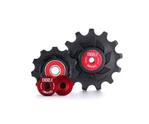 BBB Roulettes de dérailleur en céramique - 11 dents et 13 dents arrière - Roues de jockey à 11 vitesses - Shimano - Compatible avec vélo de route, VTT, vélo urbain, scooter, scooter - Céramique BDP-18