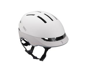 BBB SideStreet MIPS Casque de vélo Urbain avec Boucle magnétique Fidlock 14 aérations Unisexe Taille M 55-59 cm Gris Chaud/Beige Mat
