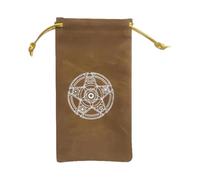 Bbbabeslk Sac de tarot - Sac en velours avec cordon de serrage | Sac pour cartes Oracle imprimé lune et étoiles, pochette de rangement en velours avec cordons de serrage pour les amateurs de tarot,