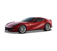 BBburago 1:43 Ferrari 812 Superfast Rouge Foncé - Modèle métal poli 2023, voiture de sport miniature pour enfants - dès 3 ans - Idée de cadeau - B18-36908