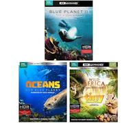 BBC Earth 4K Ultra HD 4-Volume Nature Collection: Blue Planet II: Take a Deep Breath (David Attenborough) / Oceans: Our Blue Planet (Kate Winslet) / Wild Africa (Helena Bonham Carter) / Tiny Giants