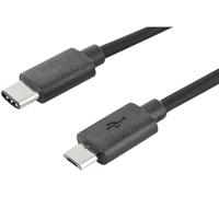 BBC micro:bit MEFUSBB30CV1 Câble de données/dalimentation BBC micro:bit [1x USB-C® mâle - 1x USB 2.0 mâle Micro-B] 0.30 m noir