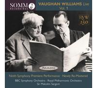 BBC SO/RPO/SARGENT - VAUGHAN WILLIAMSLIVE VOL.1 - CD - F4z