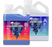 BBDINO Caoutchouc de silicone liquide, silicone 30 A, 1100 g, rapport de mélange 1:1, silicone pour moules en silicone, moules en résine, moules à bougies, moules en plâtre, bleu saphir