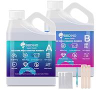BBDINO Kit de fabrication de moules en silicone super élastique 8A Transparent 1,10 kg