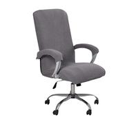 BBDIYCD Housse de Chaise de Bureau, Housse de Chaise Extensible à Dossier Haut avec Housses de Bras, Housses de Chaise lavables pour Protections de Chaise rotatives universelles,Grey,XL