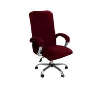 BBDIYCD Housses de Chaise avec Housses de Fauteuil, Housse de Chaise de Bureau d'ordinateur, Housse de Chaise Extensible, Housses de siège de Chaise élastiques entièrement enveloppées,Red,L