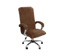 BBDIYCD Housses de Chaise avec Housses de Fauteuil, Housse de Chaise de Bureau d'ordinateur, Housse de Chaise Extensible, Housses de siège de Chaise élastiques entièrement enveloppées,Brown,L