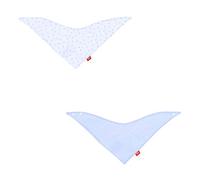 BBE 45703 Bavoir Tri Pack 2 Zoe Bleu 38x18 cm