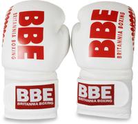 BBE - Gants de sparring hommes/femmes unisexes, PVC MQ845 (8 oz) (Blanc/Rouge)