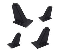BBERHFNFZK Lot De 4 Pieds De Meuble Réglables De 8 À 10 Cm, en Aluminium, pour Table De Chevet, Meuble TV, Canapé, Table, Cadre De Lit, avec Patins Antidérapants(Black,100mm)