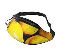BBEXJIGY Basket Lemons Sac banane multifonction - Votre bon compagnon pour la randonnée, les voyages et la course à pied, noir, One Size