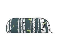 BBEXJIGY Beauty Birch Tree Sac de rangement élégant pour crayons à sourcils et petits essentiels, doré, One Size
