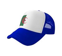 BBEXJIGY Casquette de baseball imprimée drapeau de l'Algérie pour homme et femme, en maille, sports de plein air, voyage, décontracté, bleu, One Size-M