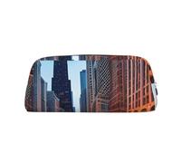 BBEXJIGY Chicago Illinois Usa Pochette de rangement polyvalente Sac de maquillage Voyage Bureau Petits Articles Organisateur Sac, Argenté, One Size