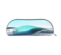 BBEXJIGY Clear Sky Wave Sac de rangement élégant pour crayons à sourcils et petits essentiels Motif plage, doré, One Size