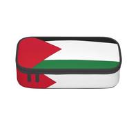 BBEXJIGY Grand sac de rangement de maquillage avec imprimé drapeau de Palestine : conçu pour les crayons à sourcils, noir, One Size