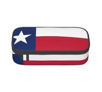 BBEXJIGY Grand sac de rangement pour maquillage Motif drapeau du Texas, noir, One Size